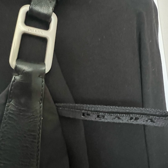 PRADA BAG SHOULDER BAG BLACK NYLON - Picture 3 of 16